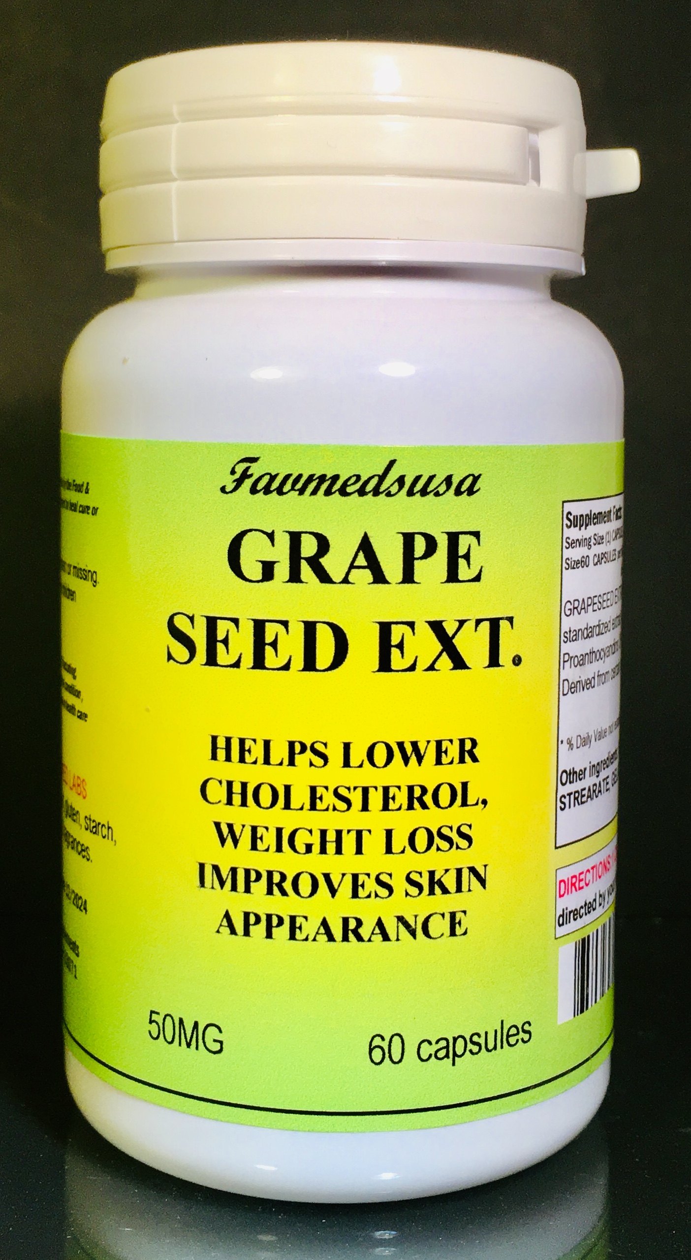 Grapeseed Extract 50mg - 60 capsules